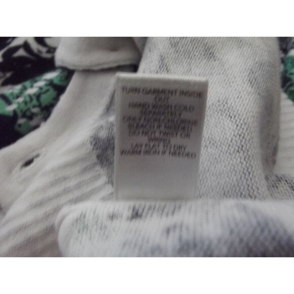 Christopher & Banks Cardigan Sweater Womens Small Button blue green white beige - Picture 13 of 13